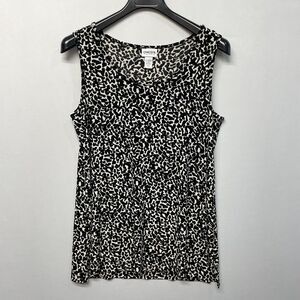 Chico's Travelers Sleeveless Tank Top Cami Shirt Size 3 Acetate Slinky M281 -24